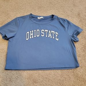 Romwe, size L, navy blue Ohio State shirt